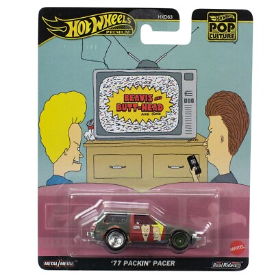 #ad Hot Wheels Premium Pop Culture Beavis and Butt Head 1:64 ‘77 Packin’ Pacer Car $14.99