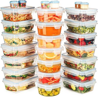 #ad HUGE set 54 PackFood StorageContainers withAirtight Lids 27 containers27 Lids $35.99