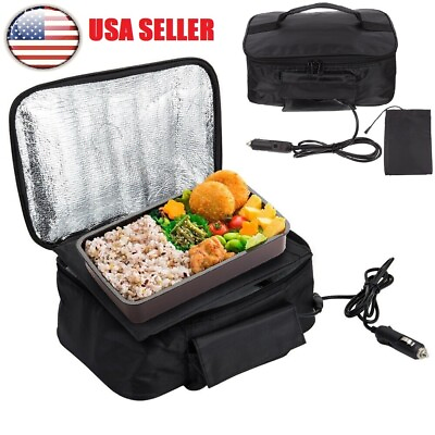 12V Portable Car Electric Heating Lunch Box Bento Food Warmer Heater Container $20.95
