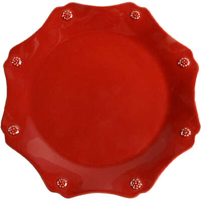 #ad Juliska Ceramics Berry and Thread Ruby Salad Dessert Plate 10520180 $69.95