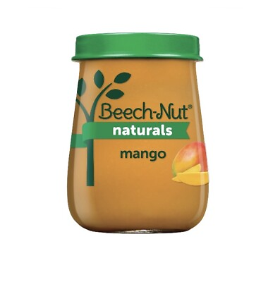 #ad Beech Nut Naturals Mango Baby Food Jar 4oz Sold Individually $1.25