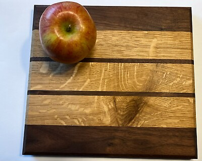 #ad #ad Handmade kitchen cutting serving food board oak and American walnut $19.00