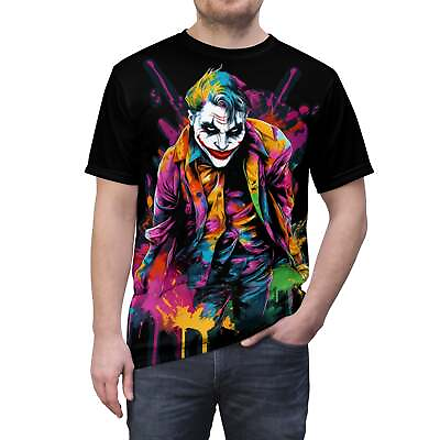 #ad Epic Joker Tee: Bright amp; Bold Superhero Art Iconic Character Tees $34.06