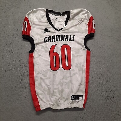 Adidas Louisville Cardinals Men#x27;s Jersey Size Large White Camo Football Adult $51.96