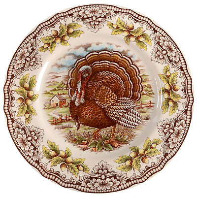 Victorian English Pottery Royal Stafford Homeland Turkey Dinner Plate 11001651 $19.99
