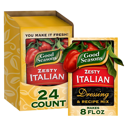 #ad Good Seasons Zesty Italian Dressing amp; Recipe Seasoning Mix 24 Ct Pack 0.6 Oz P $71.99