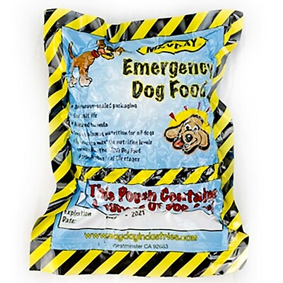 Mayday Industry Emergency Survival Dog Food in Sealed Pouch 5 Pack $27.95