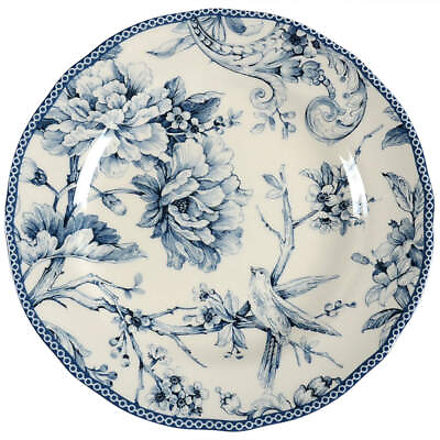 222 Fifth Adelaide Blue and White Salad Plate 8789392 $15.99