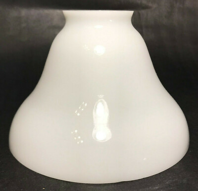 #ad #ad New Opal White Glass Bell Shaped Fixture Shade 2 1 4quot; Fitter 6quot; Wide #FS451 $54.72