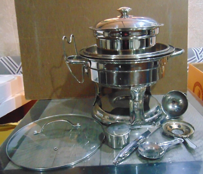 #ad Large 12 Piece Muliti Purpose Stainless Steel Chafer Chafing Dish $125.00