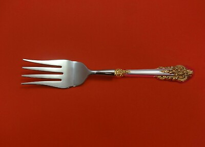 #ad #ad Grande Baroque Gold Accents by Wallace Sterling Silver Buffet Fork Custom 9quot; $84.15