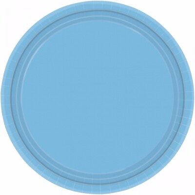Blue Disposable Paper Plates for BBQ#x27;s Buffet#x27;s Picnic#x27;s Party GBP 2.79