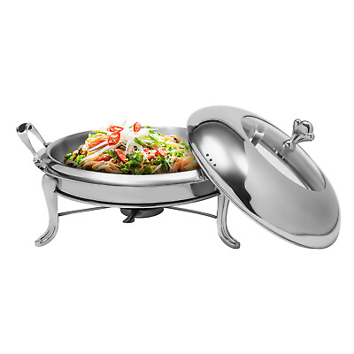 #ad Round Chafing Dish Set 2.5L Stainless Steel Buffet Chafers Food Warmer 26cm $37.05