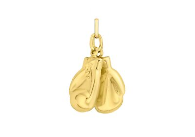Double Boxing Glove Pendant 9ct Yellow Gold $181.23