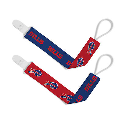 #ad BabyFanatic Buffalo Bills NFL Pacifier Clip 2 Pack $14.99
