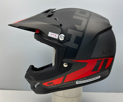 #ad #ad Open Box HJC CL XY II Youth Creed Off Road Helmet Matte Black Red Gray Youth XL $63.17