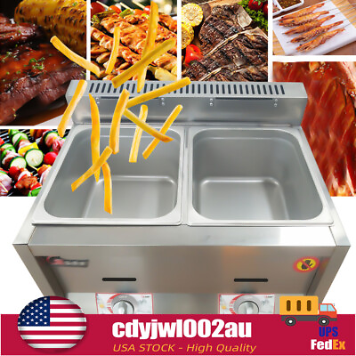 #ad #ad 2 Pan Propane Gas Food Warmer Restaurant Tabletop Desktop Countertop Steam Table $164.59