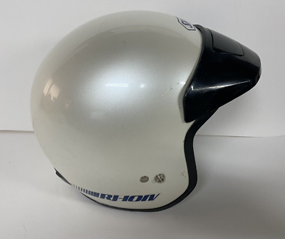 #ad SHOEI RJ 101V Open Face Motorcycle Helmet Pearl White with Visor Size Large $29.95