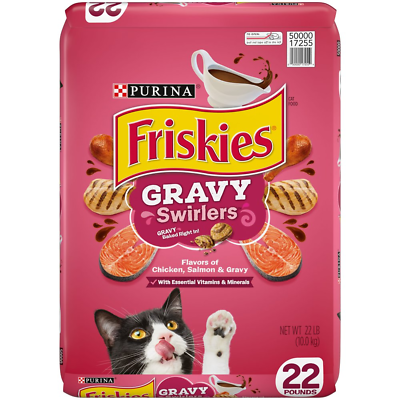 #ad Purina Friskies Gravy Swirlers Dry Cat Food for Adult Cats amp; Kittens Chicken $21.11