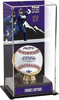 #ad Shohei Ohtani Angels 2021 ASG First Two Way All Star Display Case w Image $39.99