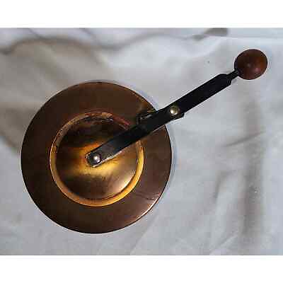 #ad Vintage Copper Chafing Dish Lidded Fondue Pot Fuel Burner Handle 4quot; Swivel Cap $14.48