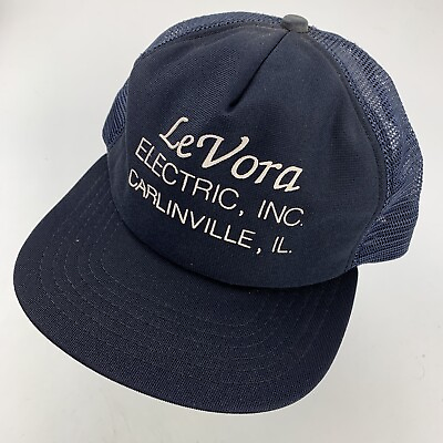 LeVora Electric Inc Carlinville IL Trucker Ball Cap Hat Snapback $10.49