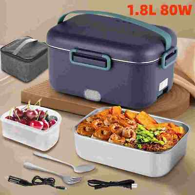 #ad #ad 110V Electric Heating Lunch Box Portable for Car Office Food Warmer Container US $28.99