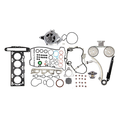 #ad Timing Chain Cover Gasket Kit Water Pump Thermostat For Chevrolet Malibu 07 08 $108.95