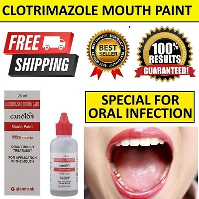 #ad CANDID MOUTH PAINT FOR ORAL THRUSH TREATMENT FOR KILLS FUNGAL INFECTION 25ml US $11.39