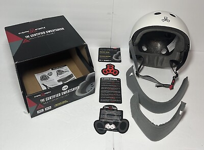 #ad Helmet All Purpose ABS Hardshell EPS Liner Large X Large . White $39.00