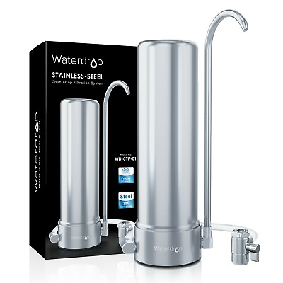 Waterdrop WD CTF 01 Countertop Filter System 8000 Gallons Faucet Water Filter $69.99