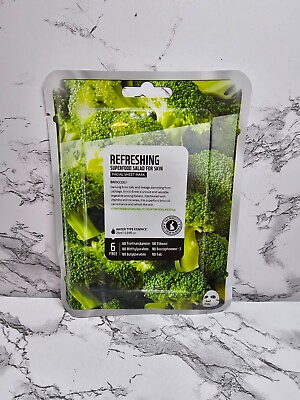 #ad FarmSkin Superfood Salad For Skin Facial Mask Broccoli Refreshing Sealed $9.95