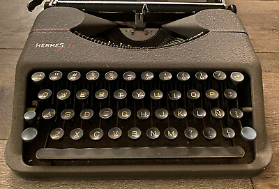 1948 Hermes Baby Portable Typewriter Paillard Made in Switzerland Vintage $297.46