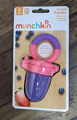 #ad Munchkin Fresh Food Baby Feeder Pink Purple Ages 6 Months NEW $3.88
