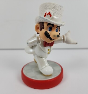 #ad Nintendo Amiibo Mario Wedding Outfit Figure Super Mario Odyssey Series $12.99