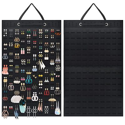 #ad #ad Earrings Organizer Hanging Earring Holder Holds up to 300 Pairs Stud Earring O $11.62