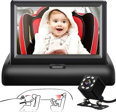 #ad Baby Car Camera HD Display Baby Car Mirror with Night Vision Feature 4.3 Inch $53.99