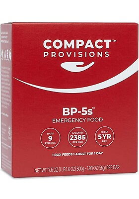 #ad Compact Provisions BP 5s Emergency Food Supply 3 Pack Non Perishable Survival $35.00