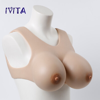 #ad Silicone Breast Forms Breastplate Half Body C Cup Fake Breast For Crossdresser $116.00