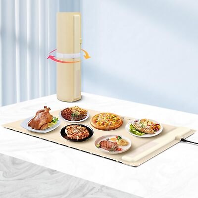 #ad Electric Warming Tray with Adjustable Temperature Flexible Food Warmer Fast H... $48.36