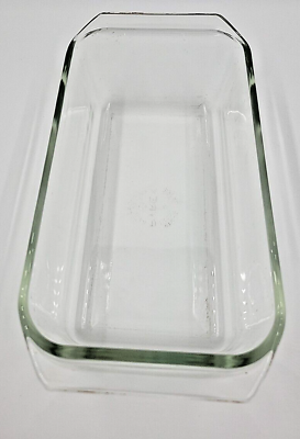 #ad Vintage PYREX 2 Qt #215 B Loaf Pan 9x5x3 Baking Oven Dish w Handles Clear EXC $12.99