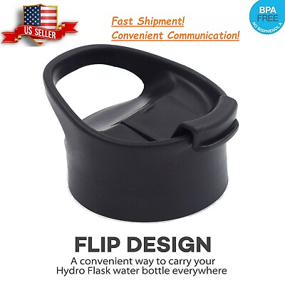 Replacement Flip Lid For Hydro Flask Wide Mouth Water Bottle Coffee Lid Black $7.99