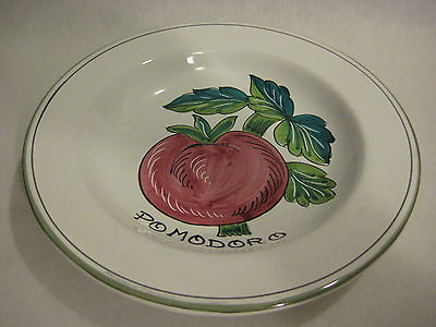 #ad Deruta Italy Majolica Art Pottery Tomato Pomodoro Dinner Soup Bowl 9 1 2quot; $22.99