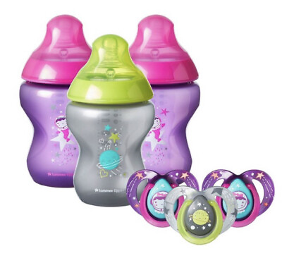 Tommee Tippee Closer to Nature Baby Bottles and Pacifiers Set $25.95