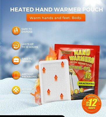 #ad Body amp; Hand Warmers with Adhesive Backing 85Pcs Disposable Warmers for Long... $44.00