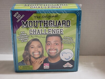 #ad NEW THE ORIGINAL MOUTHGUARD CHALLENGE GAME WITH 550 CHALLENGES amp; 5 MOUTHGGUARDS $9.99