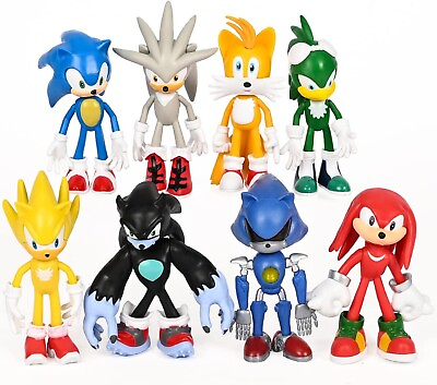 #ad Sonic Action Figures 4.8 5 inch Tall Sonic ToysSonic Action Figure Collectibl $19.99