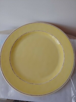#ad Pottery Barn 4 Melamine Dinner 11quot; Plates Yellow $22.00