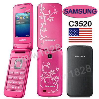 #ad #ad SAMSUNG C3520 Mobile Phone Bluetooth MP3 FM GSM Flip Unlocked Cellphone $31.00