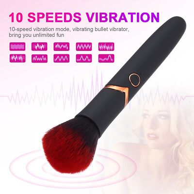 Electric Vibration Makeup Brushes Powder Foundation Blending Blush 10 Speed $8.99